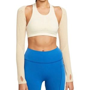 NWT Nike X MMW 2-piece sport bra in Beige, XS or S